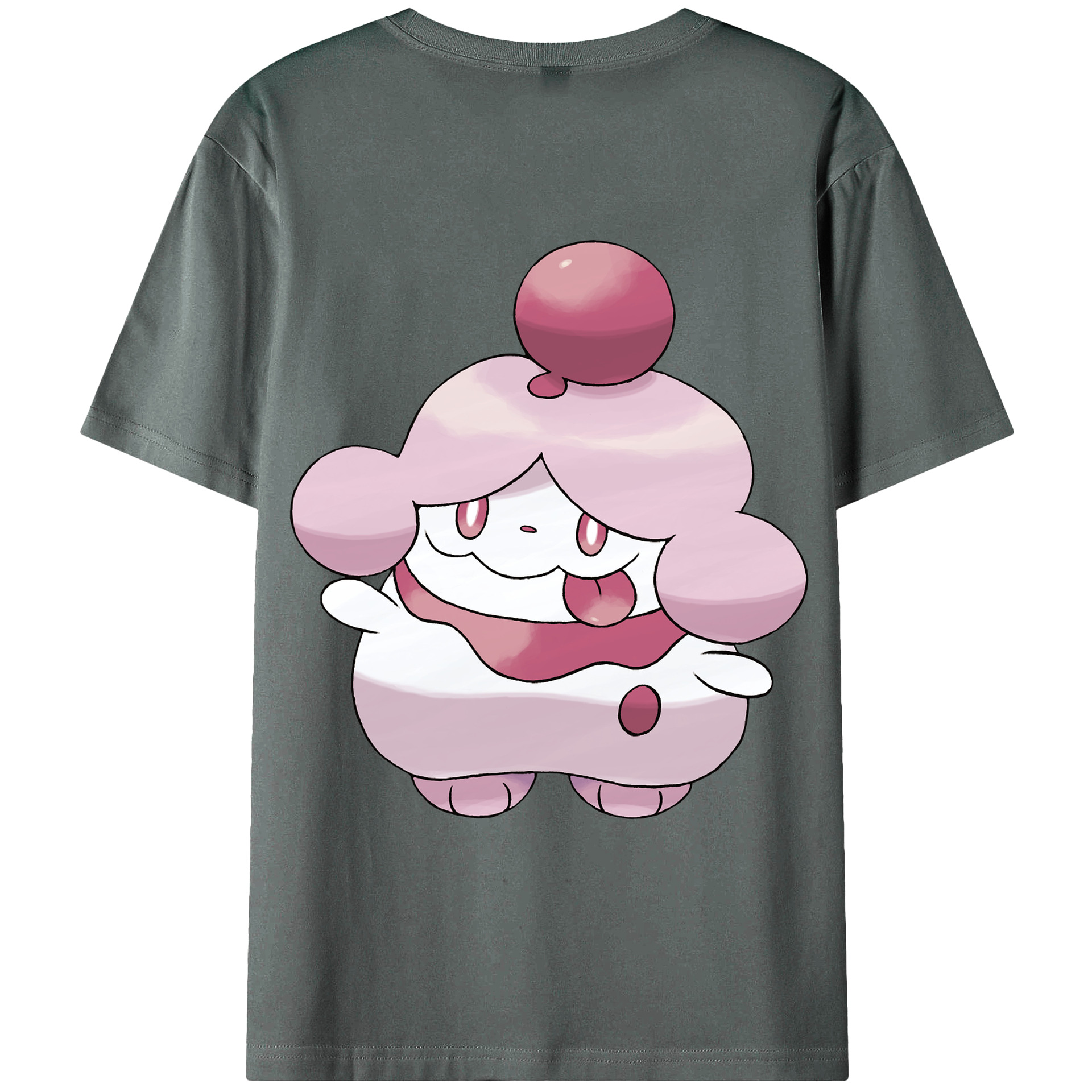 （画像用） ポケットモンスター Pokémon 綿100％ メンズ半袖Tシャツ（バックプリント） 通気性